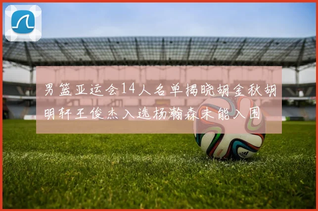 男篮亚运会14人名单揭晓胡金秋胡明轩王俊杰入选杨瀚森未能入围